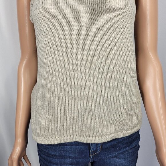 Valerie Stevens Petites Women's 100% Cotton Neutral Knit Tank Top in a Size PL - Picture 4 of 12